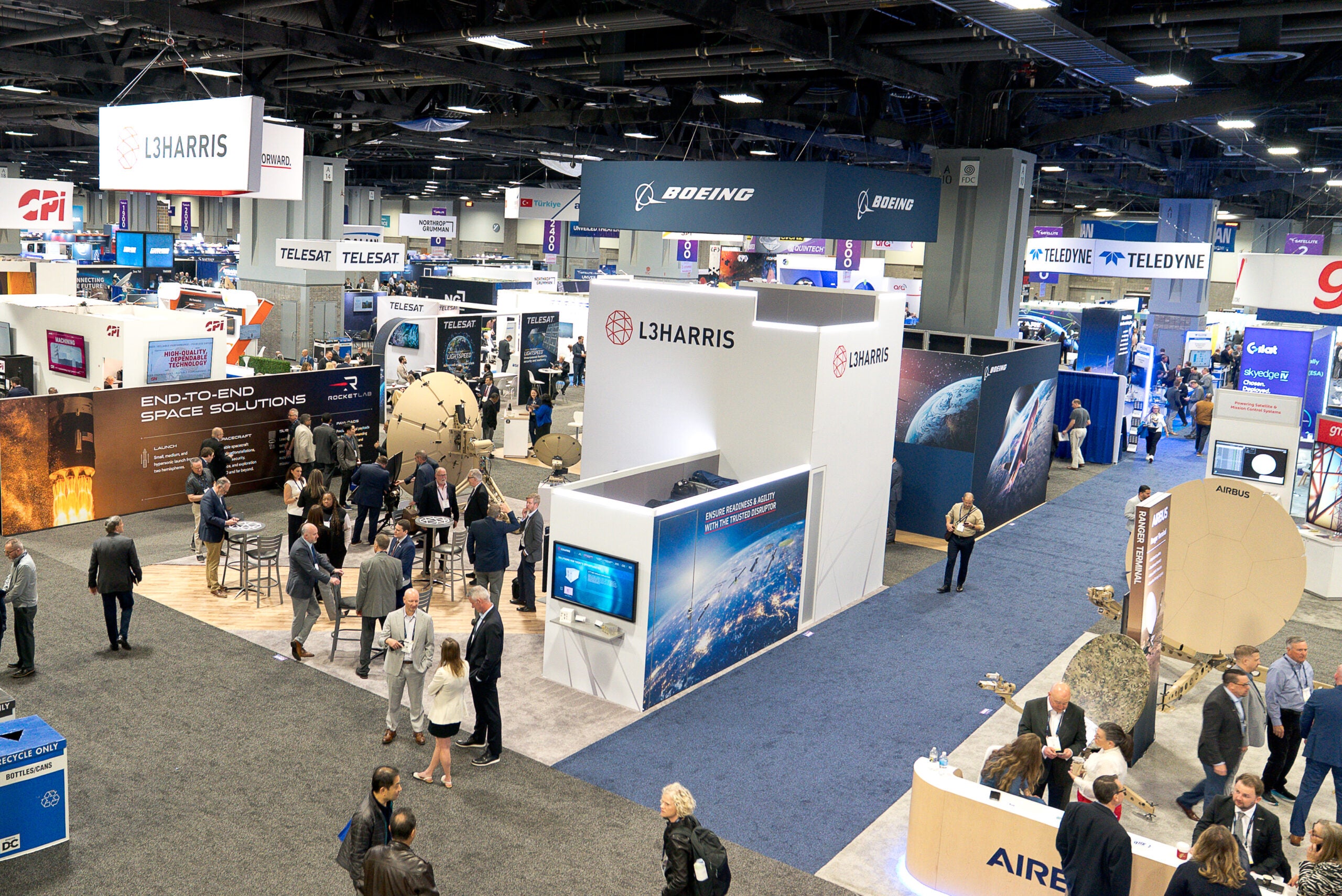 SATELLITE 2026 exhibit hall